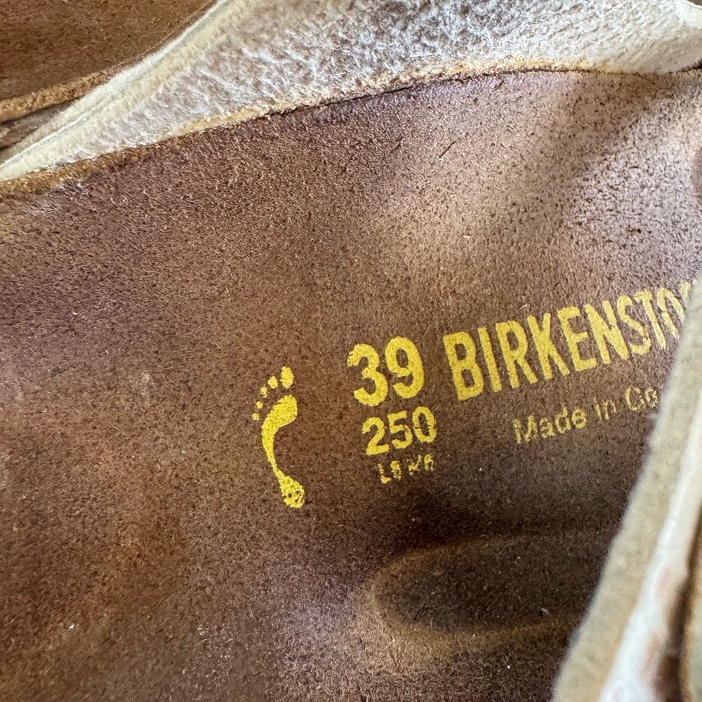 Birkenstock Arizona Shiny Snake Cream Birko Flor Sandals - Picture 4 of 6